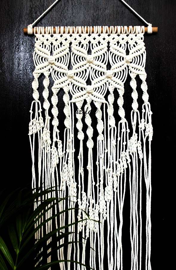 Boho dream WHITE macrame handmade Eco friendly Tapestry