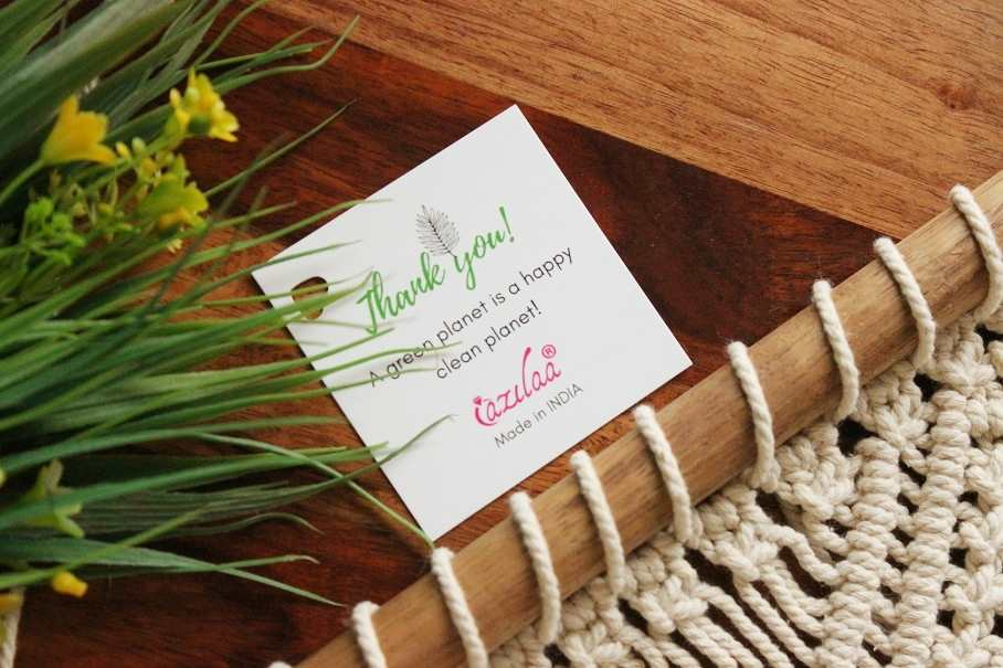 Boho tassel ECO friendly cotton macrame handmade wall decor 01