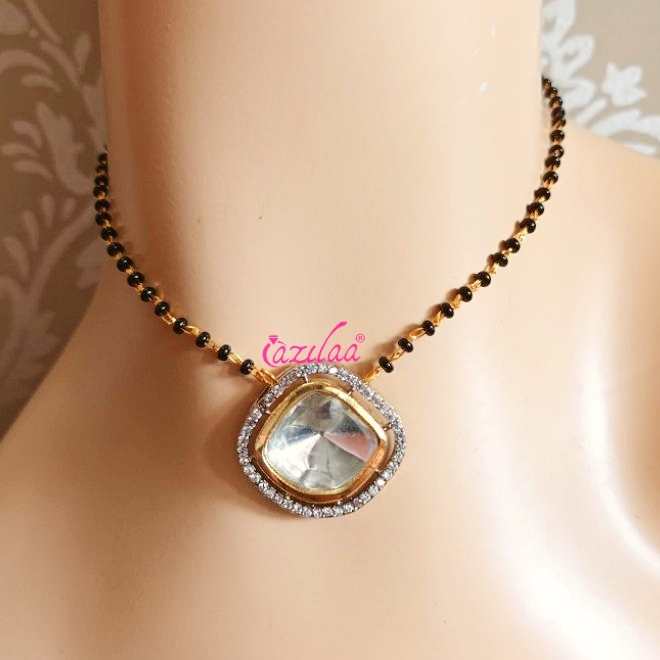 CZ golden Mangalsutra