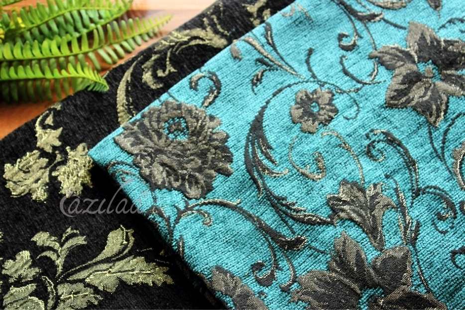 Chenille Jacquard black golden bed cover single bed 1