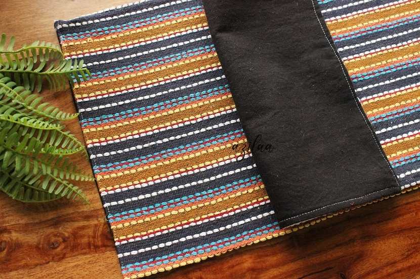 Cotton thread handloom fabric placemat table mats 2