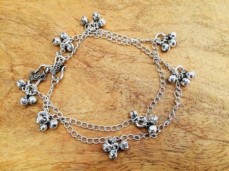 Cute Chain silver plated  Anklets