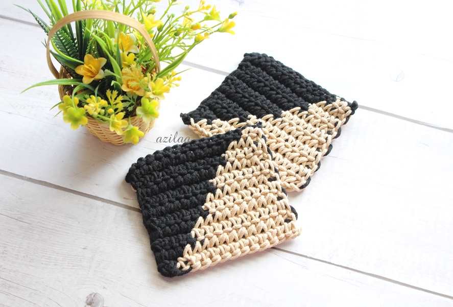 Cute toast Eco friendly coaster handmade 6 Pcs