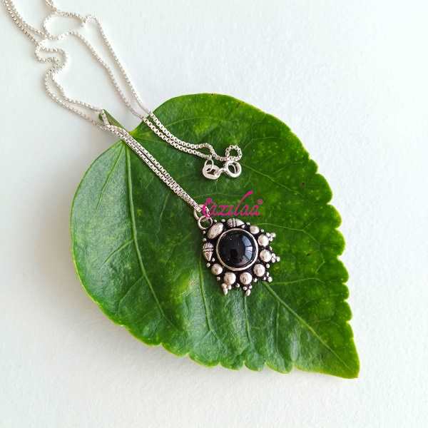 Cute gemstone Sterling silver charm handmade Pendant