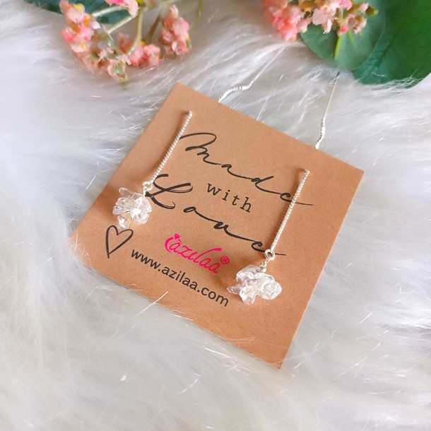 Designer sterling silver handmade dangler earrings