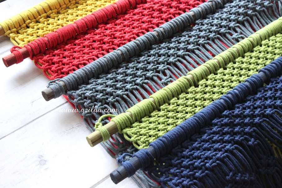 ECO friendly boho cotton macrame handmade plant hanger 01