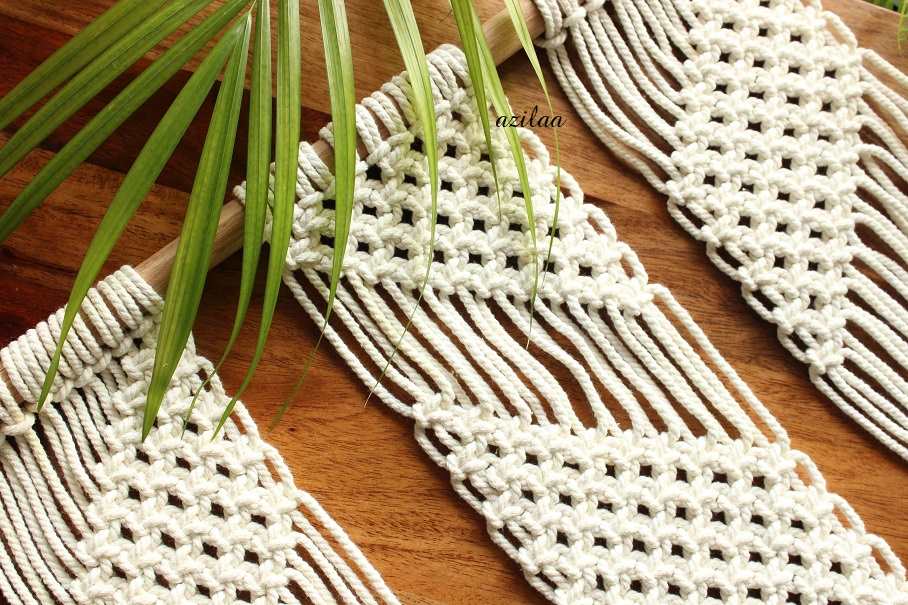 ECO friendly cotton macrame handmade tapestry 01