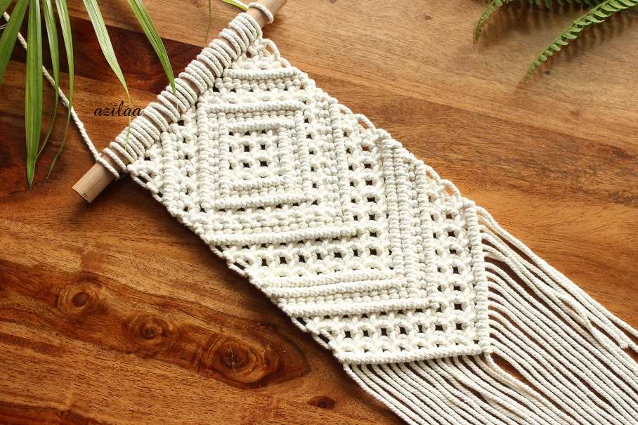 ECO friendly cotton macrame handmade tapestry 01