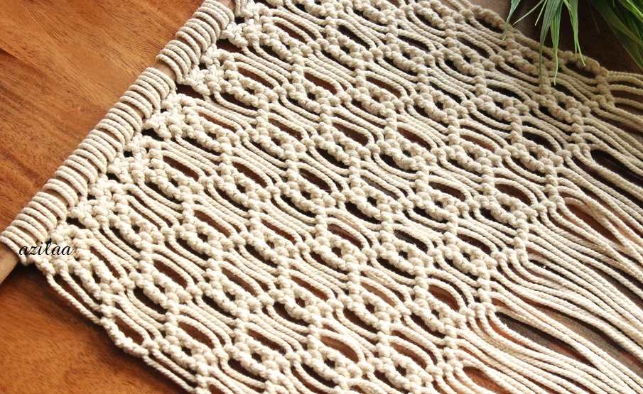 ECO friendly cotton macrame handmade wall decor 01