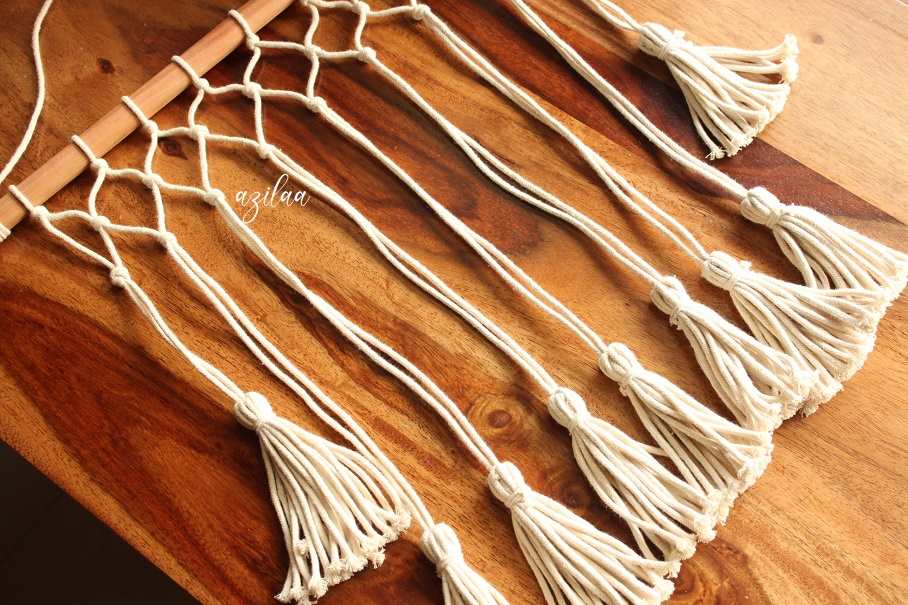 ECO friendly cotton macrame handmade wall decor 1 photo hanger