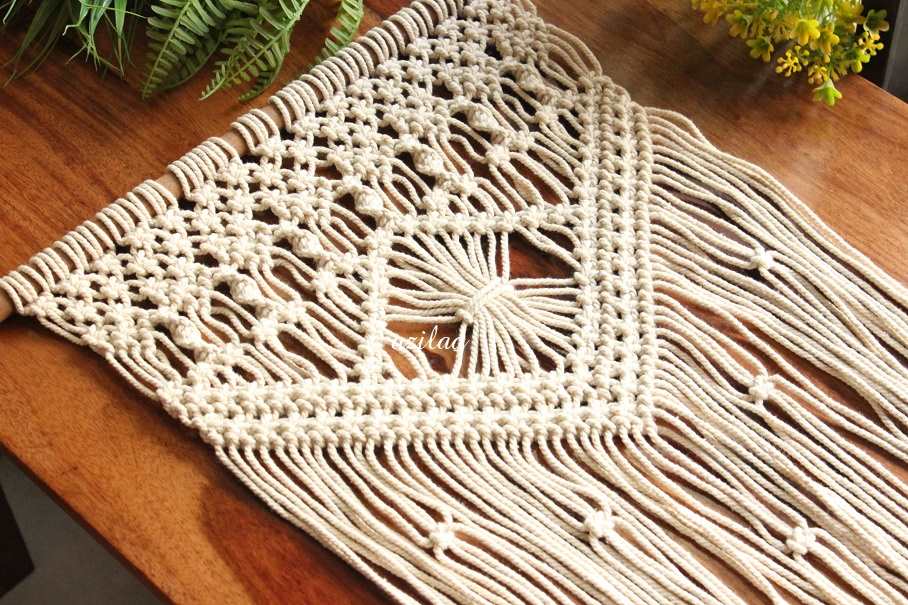 ECO friendly cotton macrame handmade wall decor 01