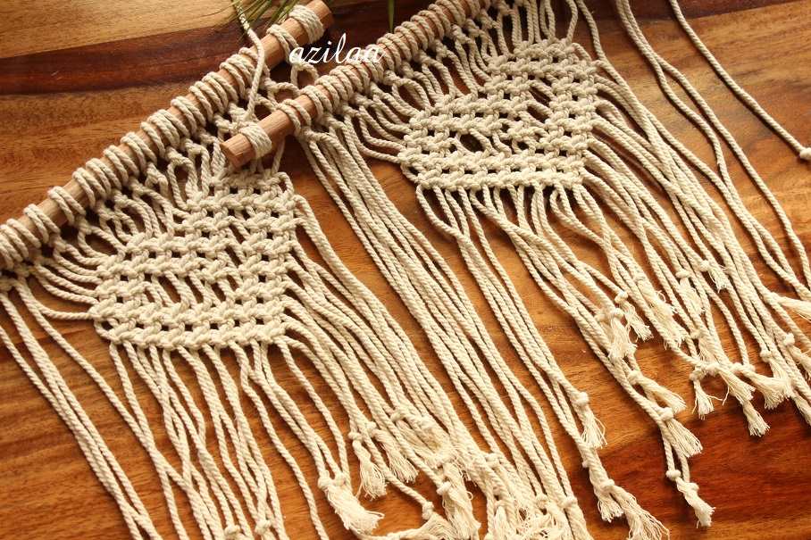 ECO friendly heart design cotton macrame handmade 02 wall decor  