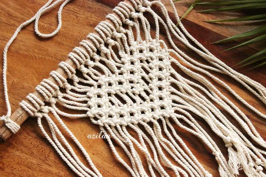 ECO friendly heart design cotton macrame handmade 02 wall decor  