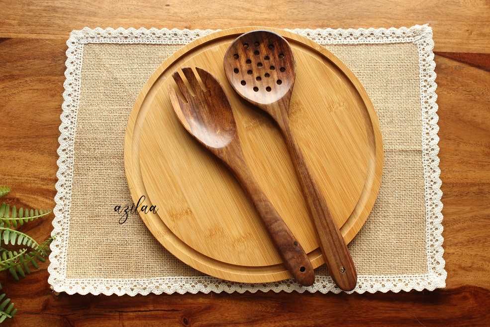 ECO friendly natural fabric jute handmade lace table mat 2