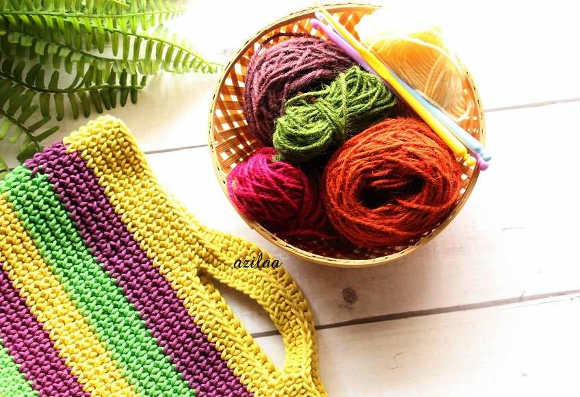 ECO friendly plant 1 pot cover cotton crochet handmade bag