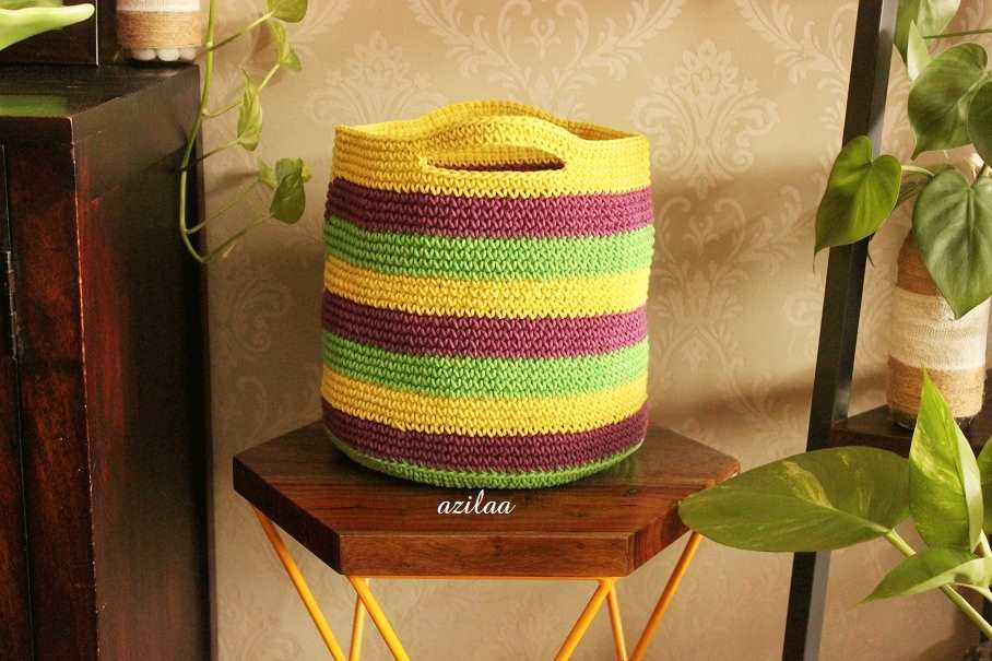 ECO friendly plant 1 pot cover cotton crochet handmade bag