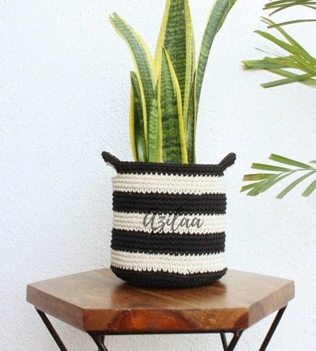 ECO friendly plant 1 pot cover cotton crochet  handmade 