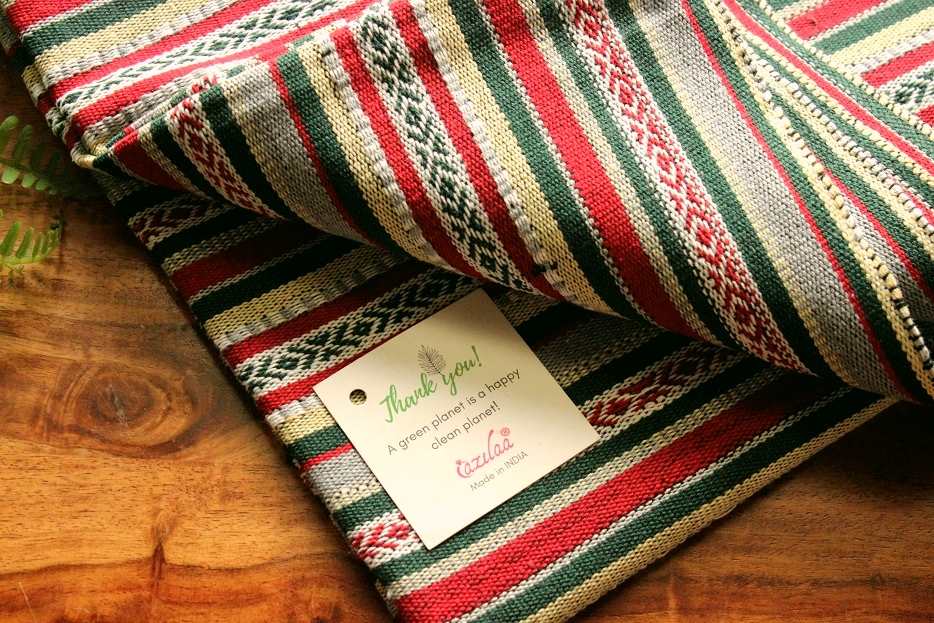 Eco friendly  Cotton handloom handmade runner