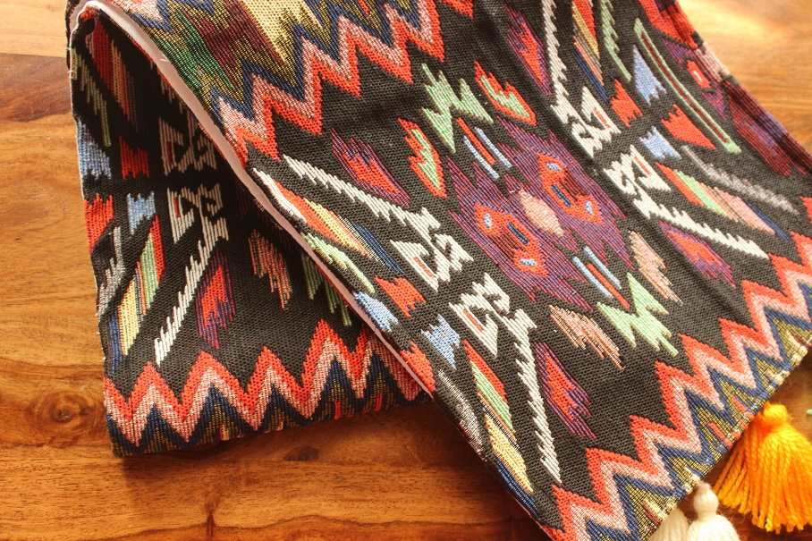 Geometric Aztec multi color handloom handmade 1 table runner