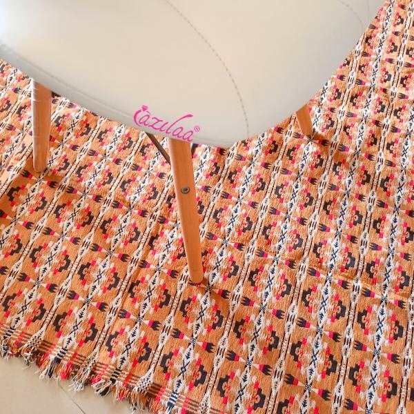 Geometric mustard color handloom handmade runner 1