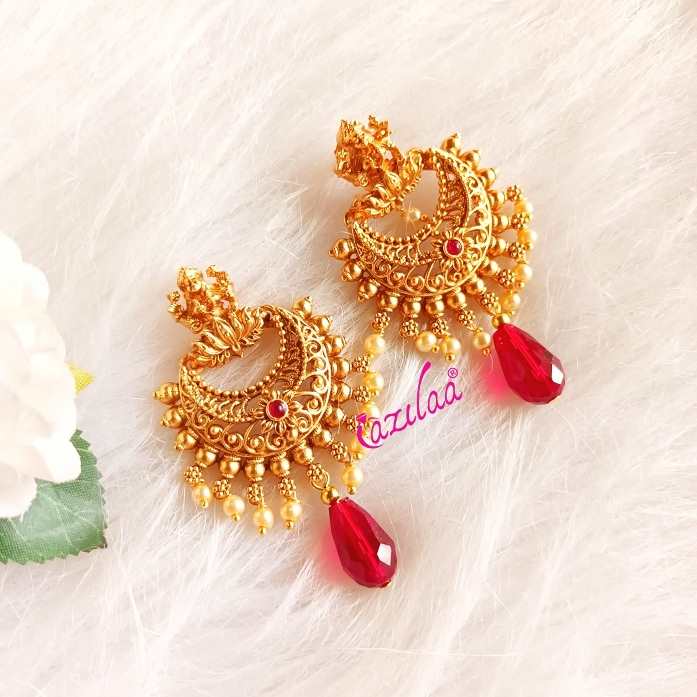 Goddess bridal gold tone Maang tikka set