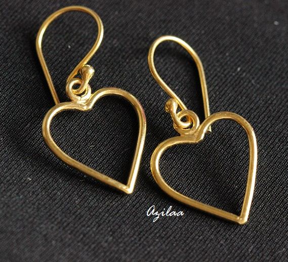 Golden heart Earring