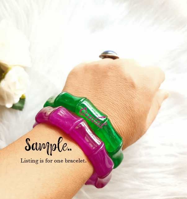 Gorgeous purple gemstone handmade bracelet 1