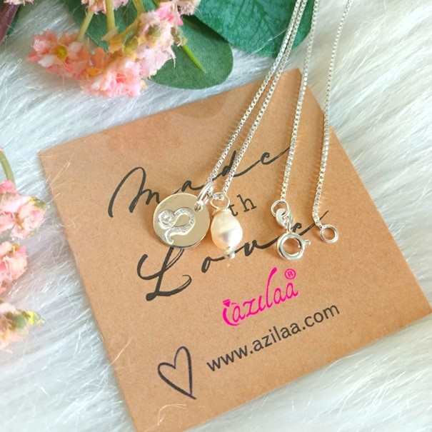 LEO Zodiac Sterling silver pearl charm Pendant