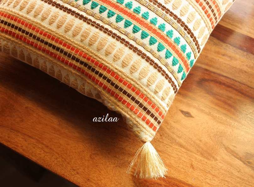 Light brown handloom handmade cushion covers