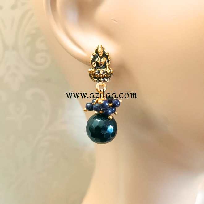 Maa Durga black gemstone handmade  necklace set