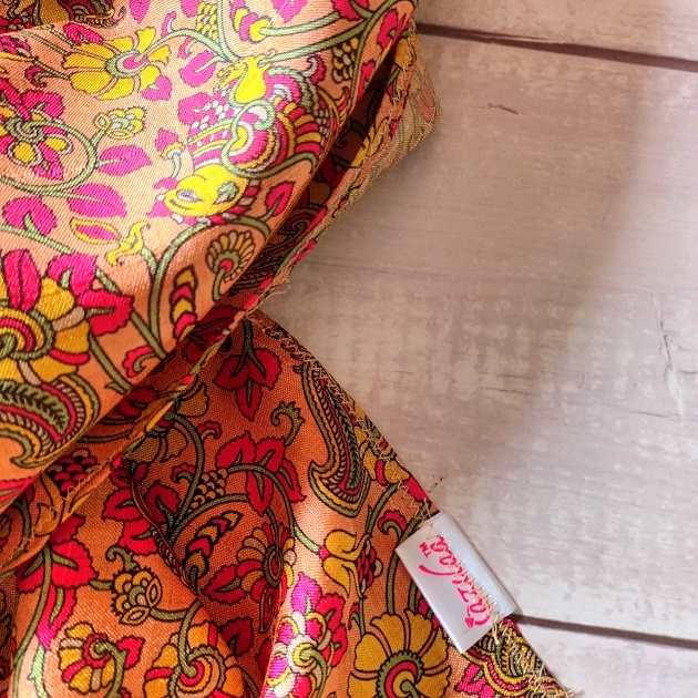 Madubani pink art Tusser silk scarf 