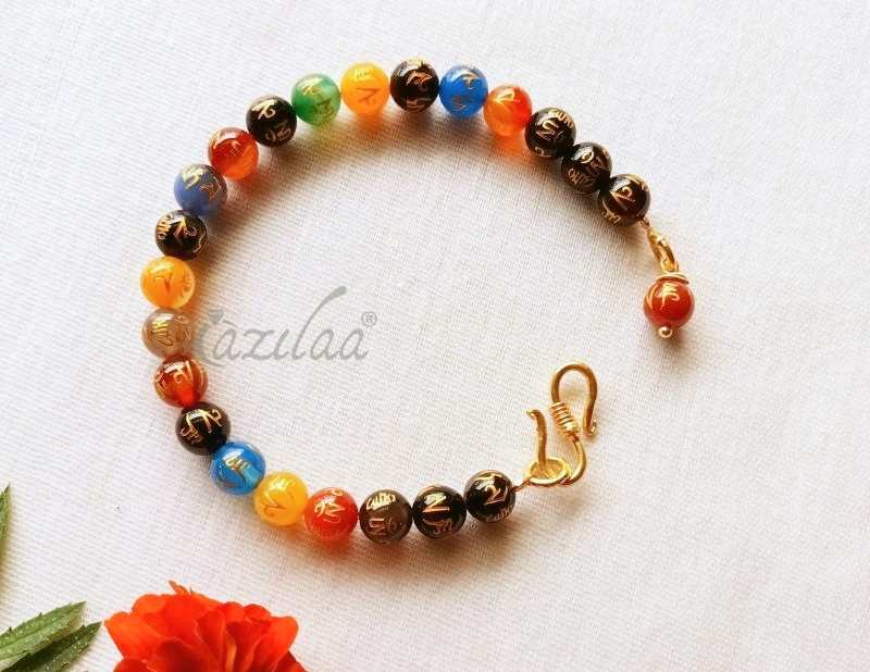 Mantra  Om Mane Padme Hum bracelet set 02