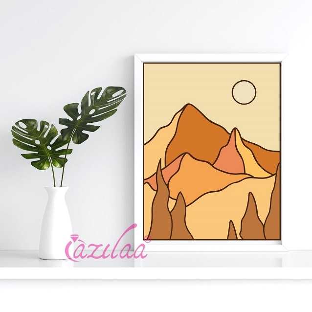 Landscape framed wall art Wall décor 1 A4