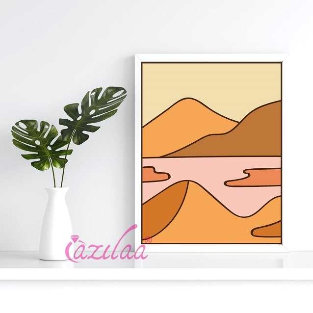Landscape framed wall art Wall décor 1 A4