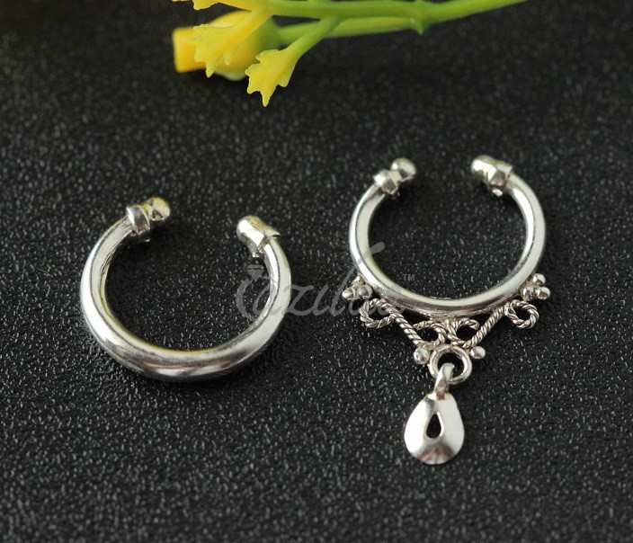 Nose ring septum rings sterling silver artisan handmade