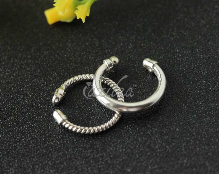 Septum  Nose ring sterling silver artisan handmade