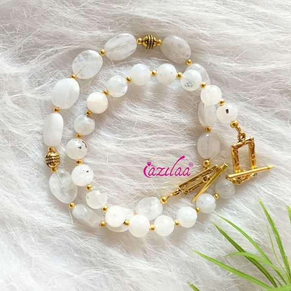 Rainbow moonstone couple bracelet 02