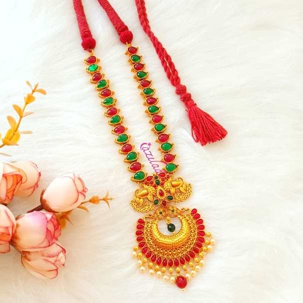  Semi Bridal Antique golden multi necklace set