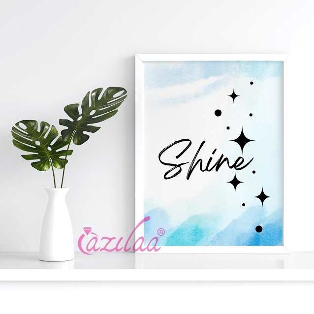 Shine framed wall art Wall décor 1 A4
