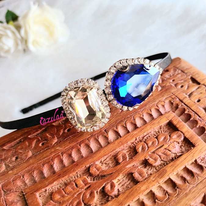 Statement Crystal designer headband party hair accessory 