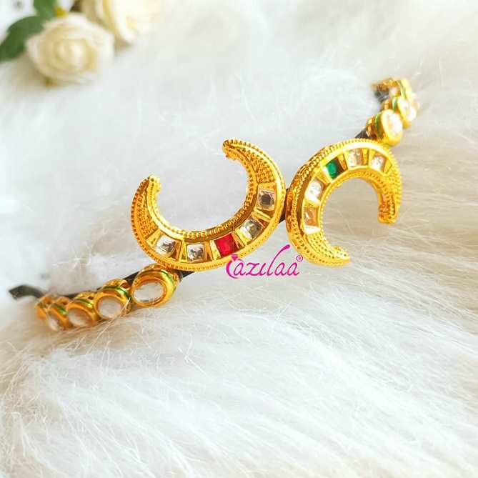 Statement Golden moon designer headband party hair accessory 
