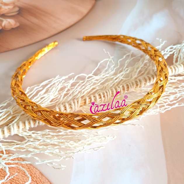 Statement artisan golden brass collar choker necklace 