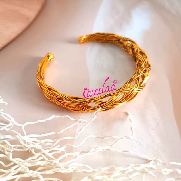 Statement artisan wire work bracelet cuff