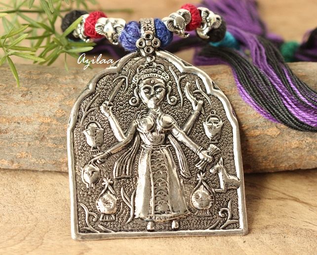 Tribal godess artisan handmade necklace 