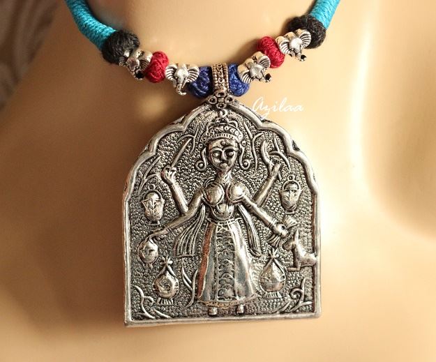 Tribal godess artisan handmade necklace 