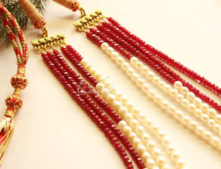 Wedding groom pearl necklace,layered pearl necklace