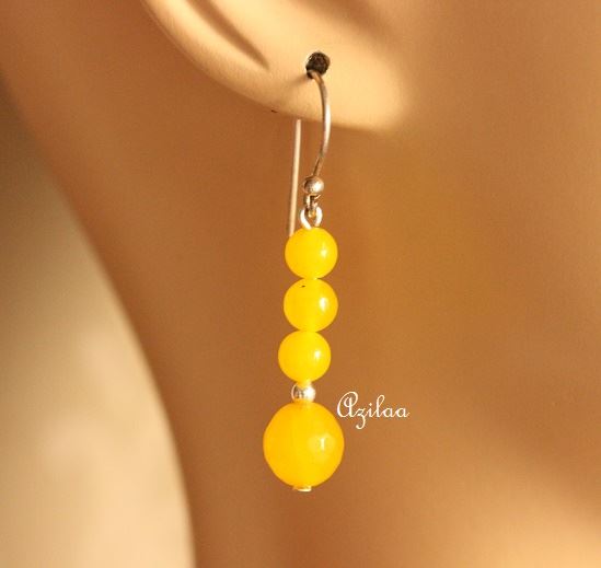 Yellow Ganesha gemstone artisan handmade beaded necklace set